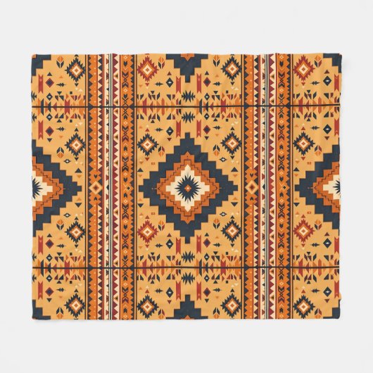 Stammesinspiriert Fleecedecke (Vorderseite (Horizontal))