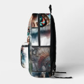 Stammeskopfschmuck und Wolf Rucksack (Rechts)