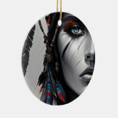 Stammeskrieger Keramik Ornament (Rechts)