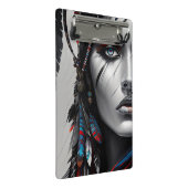 Stammeskrieger Mini Klemmbrett (Schrägansicht)