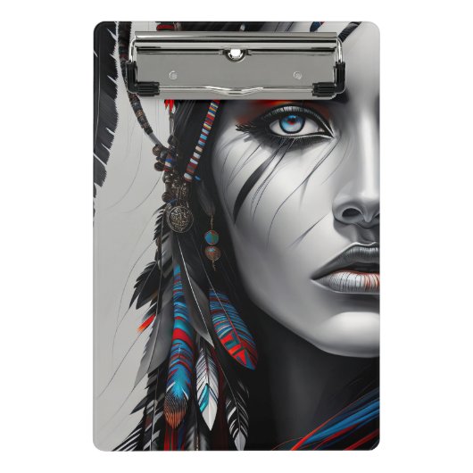 Stammeskrieger Mini Klemmbrett (Vorderseite)