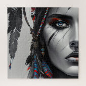 Stammeskrieger Puzzle (Vertikal)