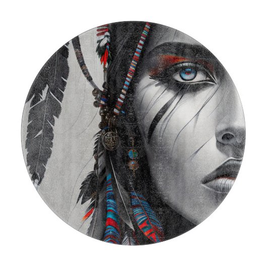 Stammeskrieger Schneidebrett (Vorderseite)