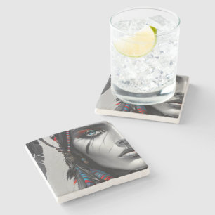 Stammeskrieger Steinuntersetzer