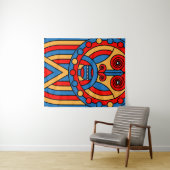 Stammeskrieger Wandteppich (Beispiel (Horizontal))