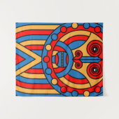 Stammeskrieger Wandteppich (Vorderseite (Horizontal))