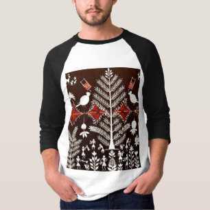 Stammeskriegswal-Weltbaum - Indische Volkskunst Et T-Shirt