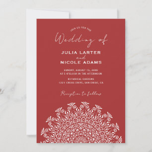 Stammeskultur Land Kultur Wappen Mandala Hochzeit Einladung