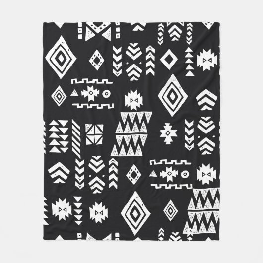 Stammeskultur. Stilvolles primitives Geomet Fleecedecke (Vorderseite)