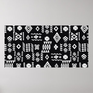 Stammeskultur. Stilvolles primitives Geomet Poster