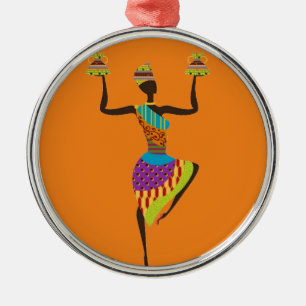 Stammeskunst der Afrikanerin Ornament Aus Metall