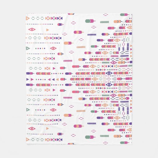 Stammeskunst in strukturiertem Muster Fleecedecke (Vorderseite)