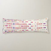 Stammeskunst in strukturiertem Muster Seitenschläferkissen (Rückseite)