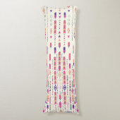 Stammeskunst in strukturiertem Muster Seitenschläferkissen (Vorderseite Vertikal)