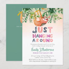 StammesLANDSCHAFT um Mint Green Baby herum Einladung