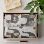 Stammeslefant Boho-Muster (2) Seidenpapier (Geschenk)