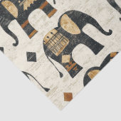 Stammeslefant Boho-Muster (2) Seidenpapier (Detail)