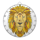 Stammeslöwe-Dartboard Dartscheibe (vorne)