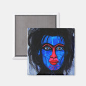 Stammesmandril Magnet (Vorderseite/Rückseite)