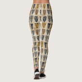 Stammesmaske Boho-Muster Leggings (Rückseite)