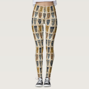 Stammesmaske Boho-Muster Leggings