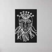 Stammesmaske Leinwanddruck (Vorderseite)