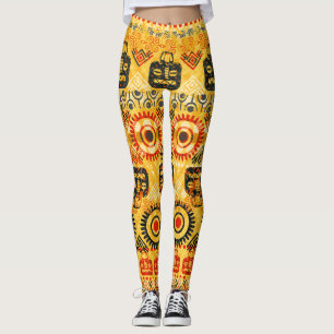 Stammesmotive: nahtloses ethnisches Muster. Leggings