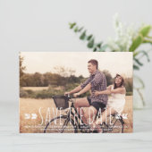 STAMMESMUSTER-FOTO SAVE-THE-DATE-ANKÜNDIGUNG SAVE THE DATE (Stehend Vorderseite)
