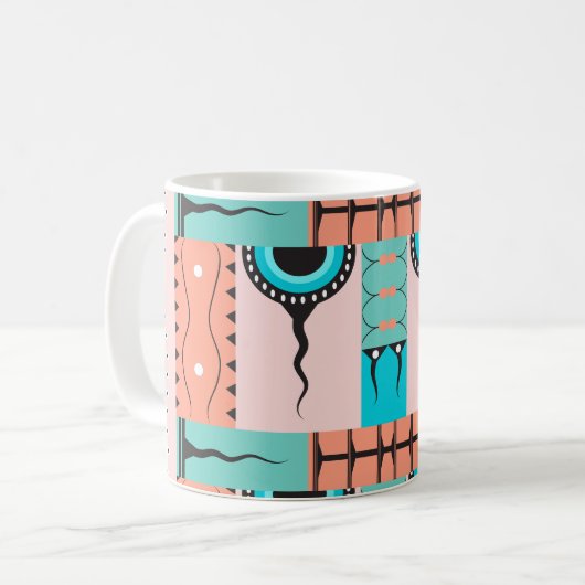 Stammesmuster Kaffeetasse (Vorderseite Links)