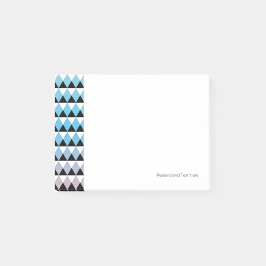 Stammesmuster mit Azteken-Ombre-Effekt Post-it Klebezettel (Vorderseite)