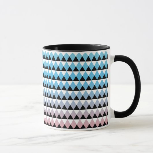 Stammesmuster mit Azteken-Ombre-Effekt Tasse (Rechts)