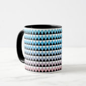 Stammesmuster mit Azteken-Ombre-Effekt Tasse (Vorderseite Links)