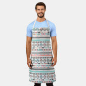Stammesmuster mit Schädel Schürze (Getragen)
