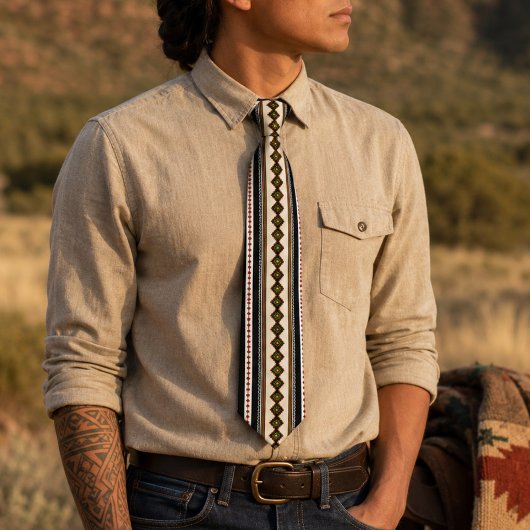 Stammesmuster Native American Krawatte