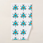 Stammesmuster Türkis Badhandtuch Set (Handtuch)