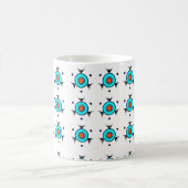 Stammesmuster Türkis Kaffeetasse (Mittel)