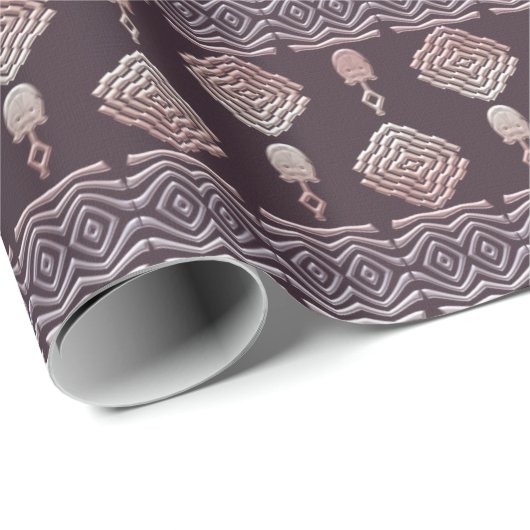 Stammespattrin Geschenkpapier (Rolleneckpunkt)