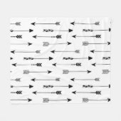 Stammespfeile auf weißem Hintergrund. Nahtloses Pa Fleecedecke (Vorderseite (Horizontal))
