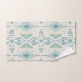 Stammespfeile, Meerglas, Blau, Creme, Beutel Badhandtuch Set (Handtuch)