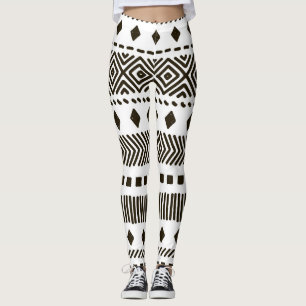 Stammesrhythmen: Ethnische geometrische Muster Leggings