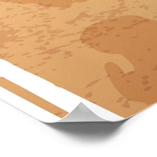 Stammesschädel: Vintage Tierillustration. Poster (Ecke)