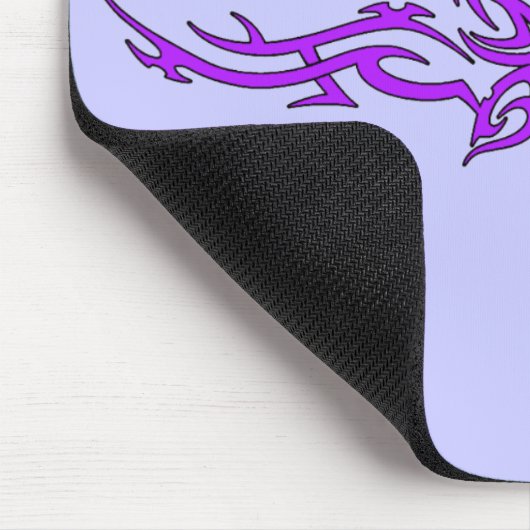 Stammesschmetterling in Lila Mousepad (Ecke)