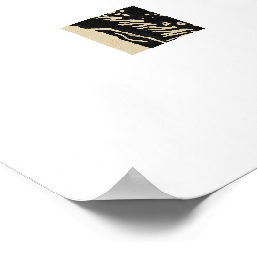 Stammesschwarze Frau Poster (Ecke)