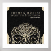 Stammesschwarze Frau Poster (Vorne)