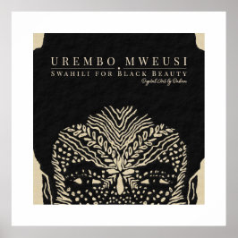 Stammesschwarze Frau Poster