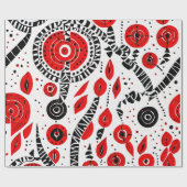 Stammesstärke: rot, schwarz und weiß geschenkpapier (Flach)