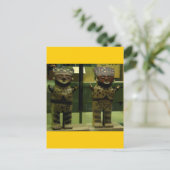 Stammesstatuen Postkarte (Stehend Vorderseite)