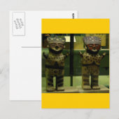 Stammesstatuen Postkarte (Vorne/Hinten)