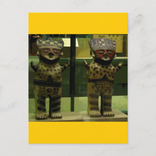 Stammesstatuen Postkarte (Vorderseite)