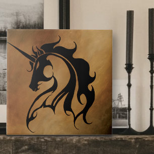 Stammesstein-Einhorn Fliese
